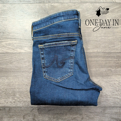 AG Adriano Goldschmied The Legging Jeans Distressed Skinny NWT $215 Size 4 (27)