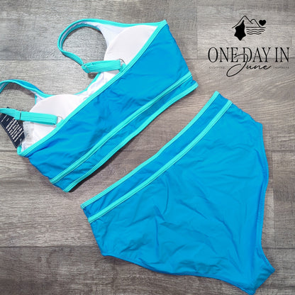 Blooming Jelly Crop Bikini Swimsuit Size XL