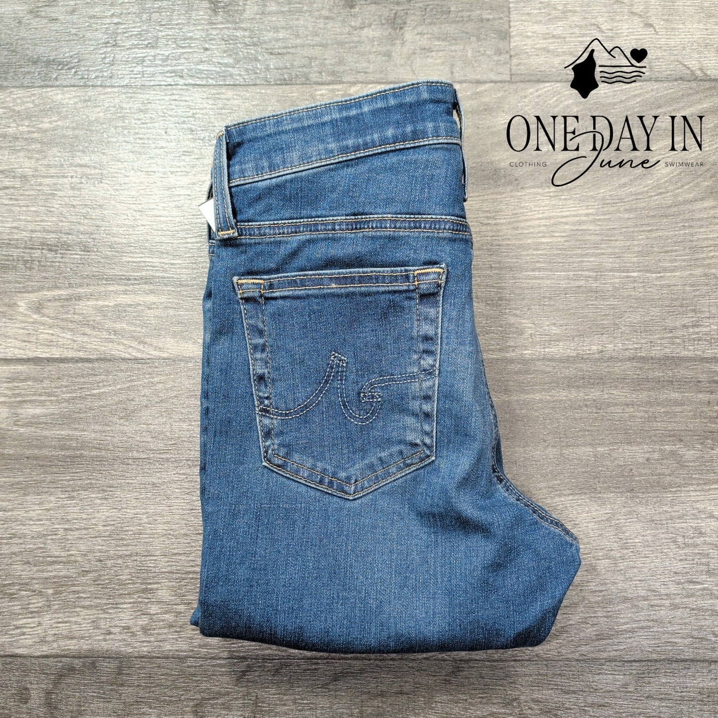 AG Adriano Goldschmied Farrah Skinny Jeans High Rise Blue Denim NWT Size 4 (27)