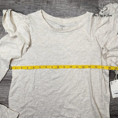 A.n.a Ruffle Shoulder Top Size XS