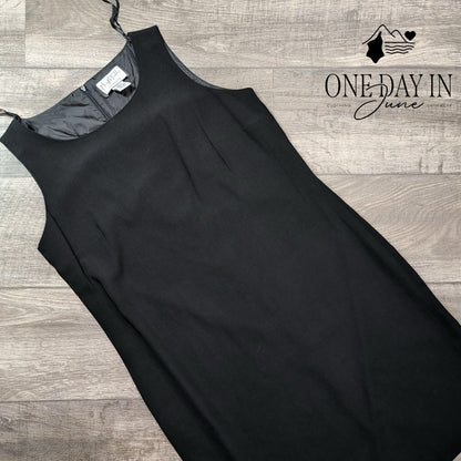 Mary McFadden Sleeveless Black Dress Size 12