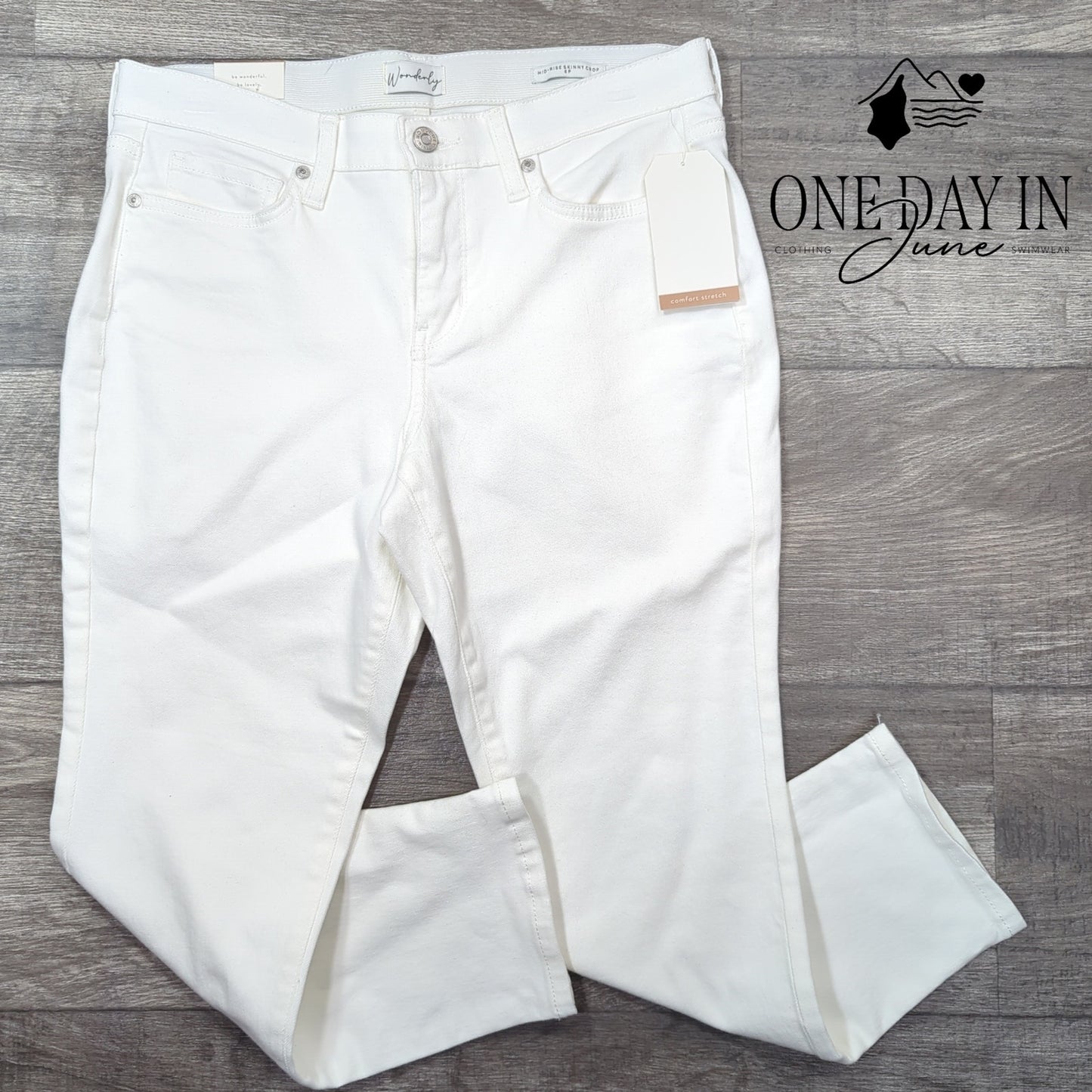 Wonderly Petite Mid Rise Skinny Crop Jeans Size 6P