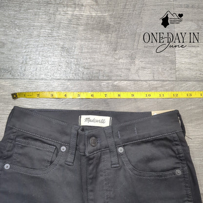 Madewell 10 High Rise Skinny Jeans Black Petite NWT Size 25P (2P)