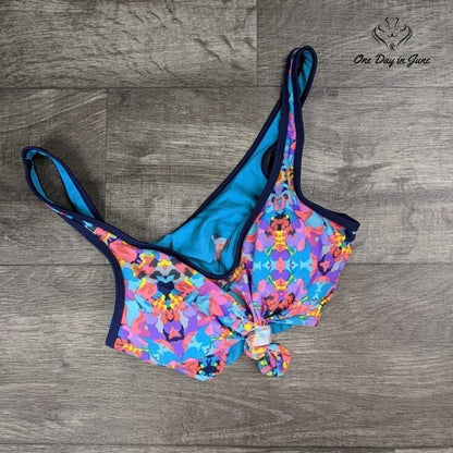 Coastal Blue Knotted Bikini Top