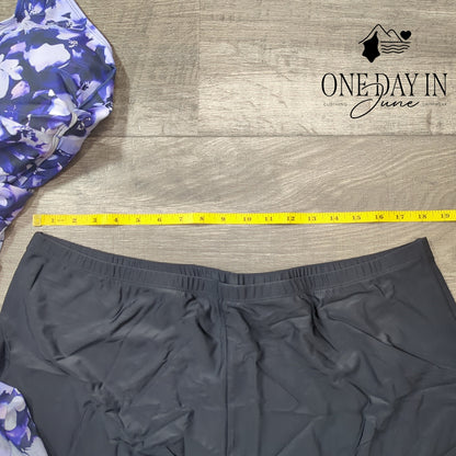 Neiyook Plus Size Swimdress Boyshort Tankini Swimsuit Size 24W