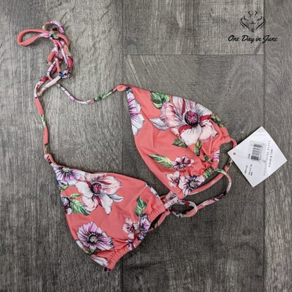 Vicious Young Babes Jolie French Cut Triangle Bikini Top Swimsuit Size L