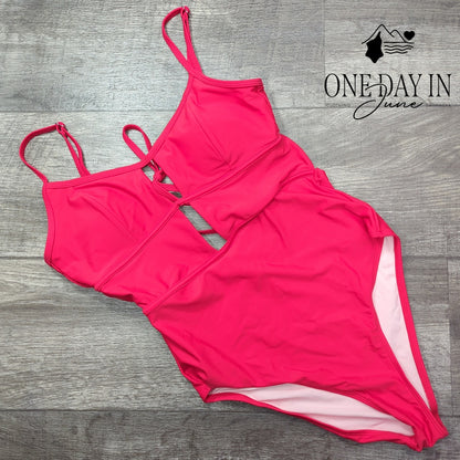 Cupshe Tie Back One Piece Swimsuit Size M