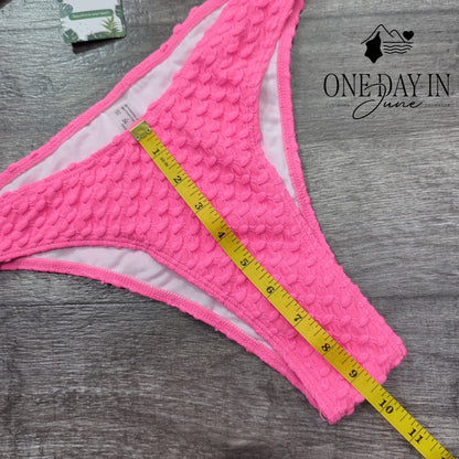 Swimall Textured Halter Bikini Swimsuit Size M