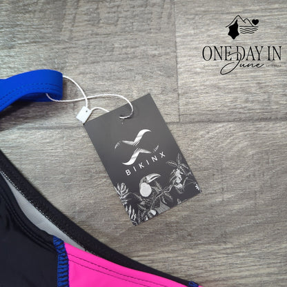 Bikinx High Neck Cheeky One Piece Swimsuit Size M