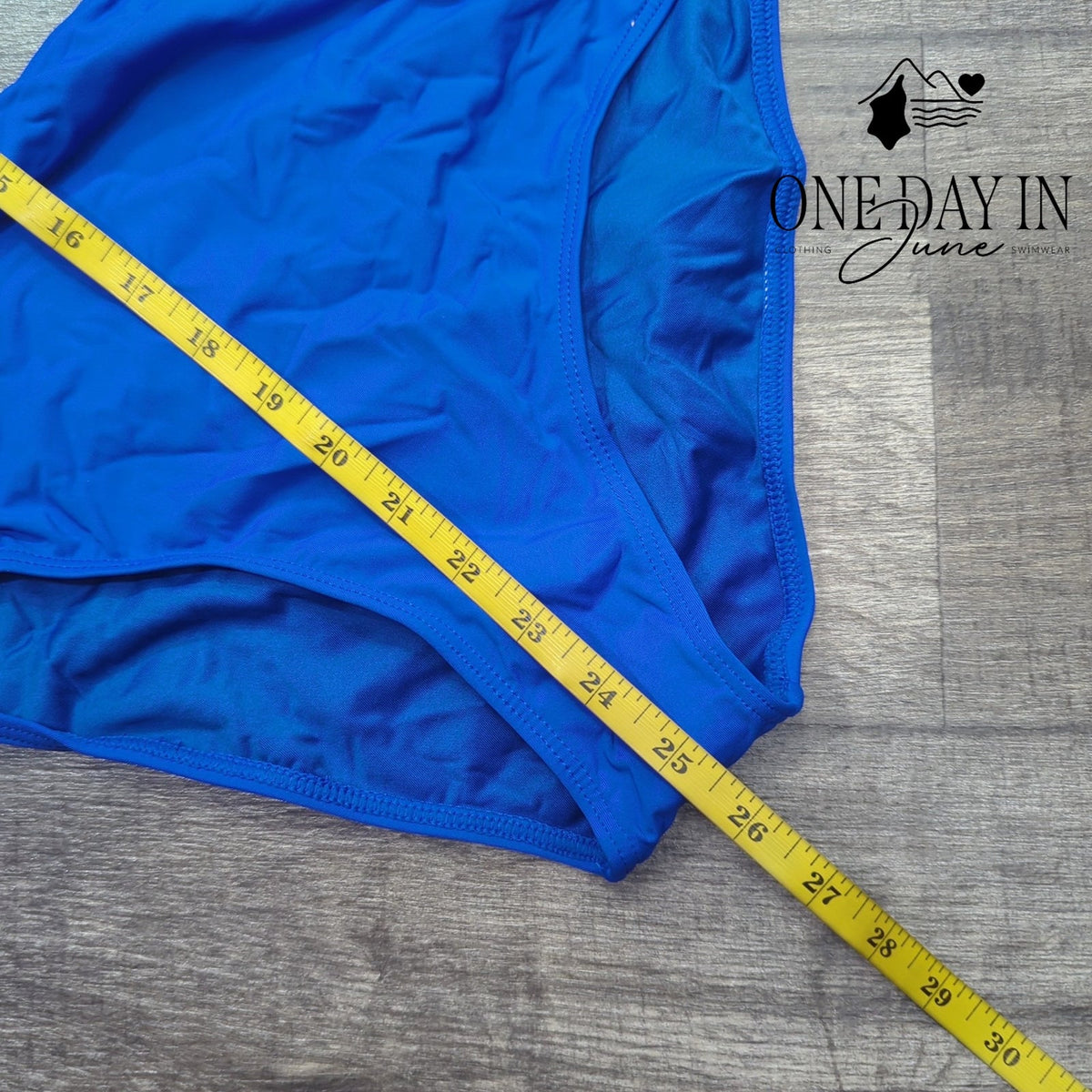 Yonique One Shoulder Cutout One Piece Swimsuit Royal Blue NWT Size M
