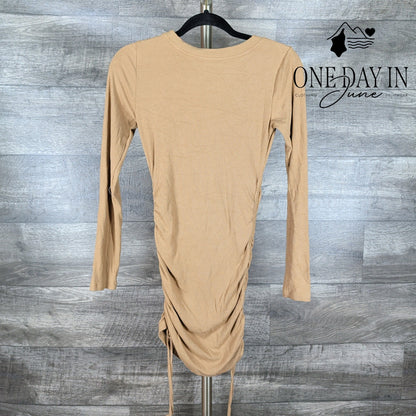 Mittoshop Long Sleeve Ribbed Mini Dress Size S