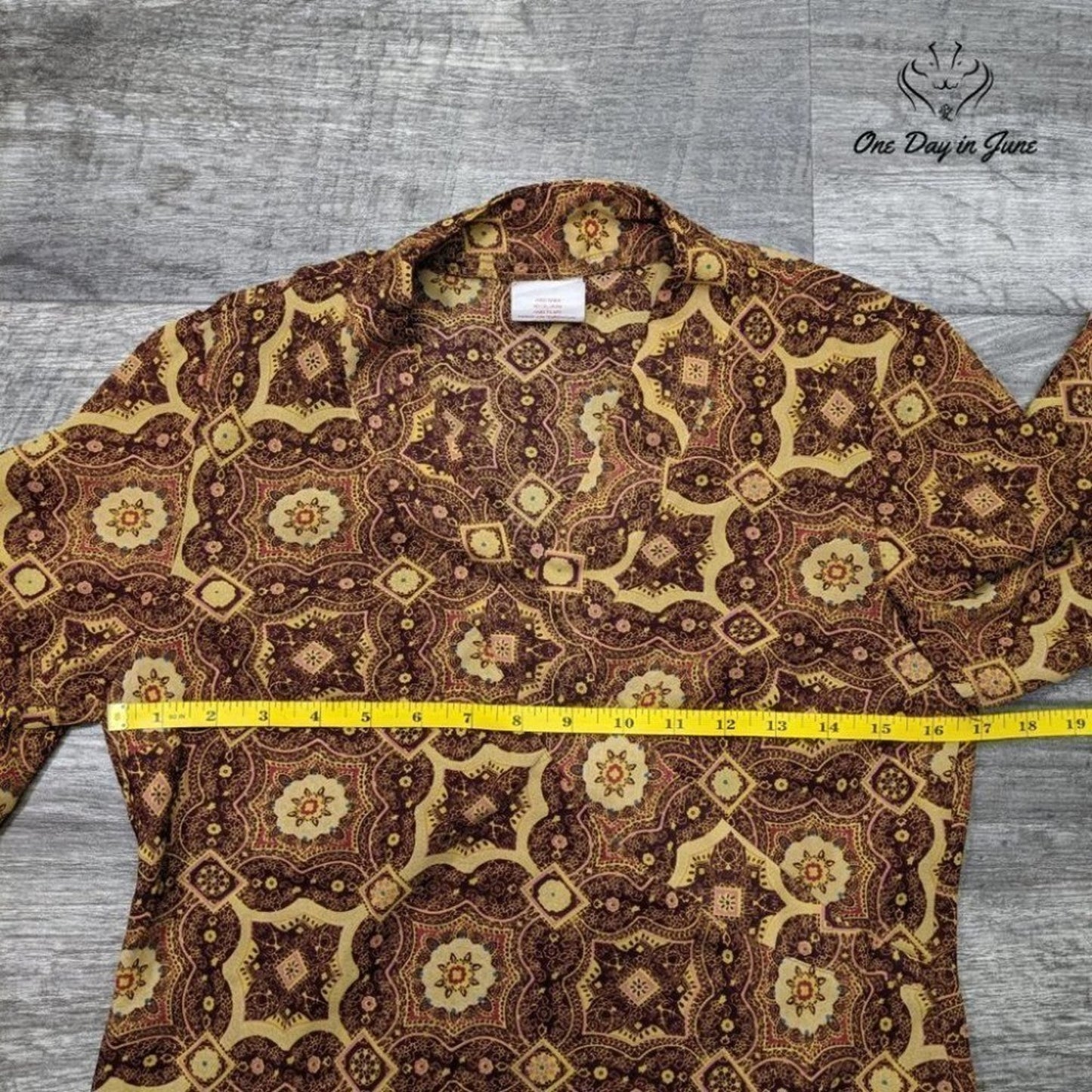Giorgio Fiorlini Sheer Long Sleeve Top Size S