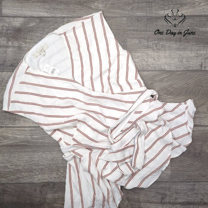 Loft Sleeveless Wrap Tie Top Size M