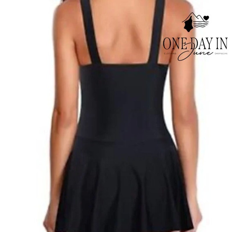 Yonique Plus Size Swimdress One Piece One Piece Swimsuit Size XXL