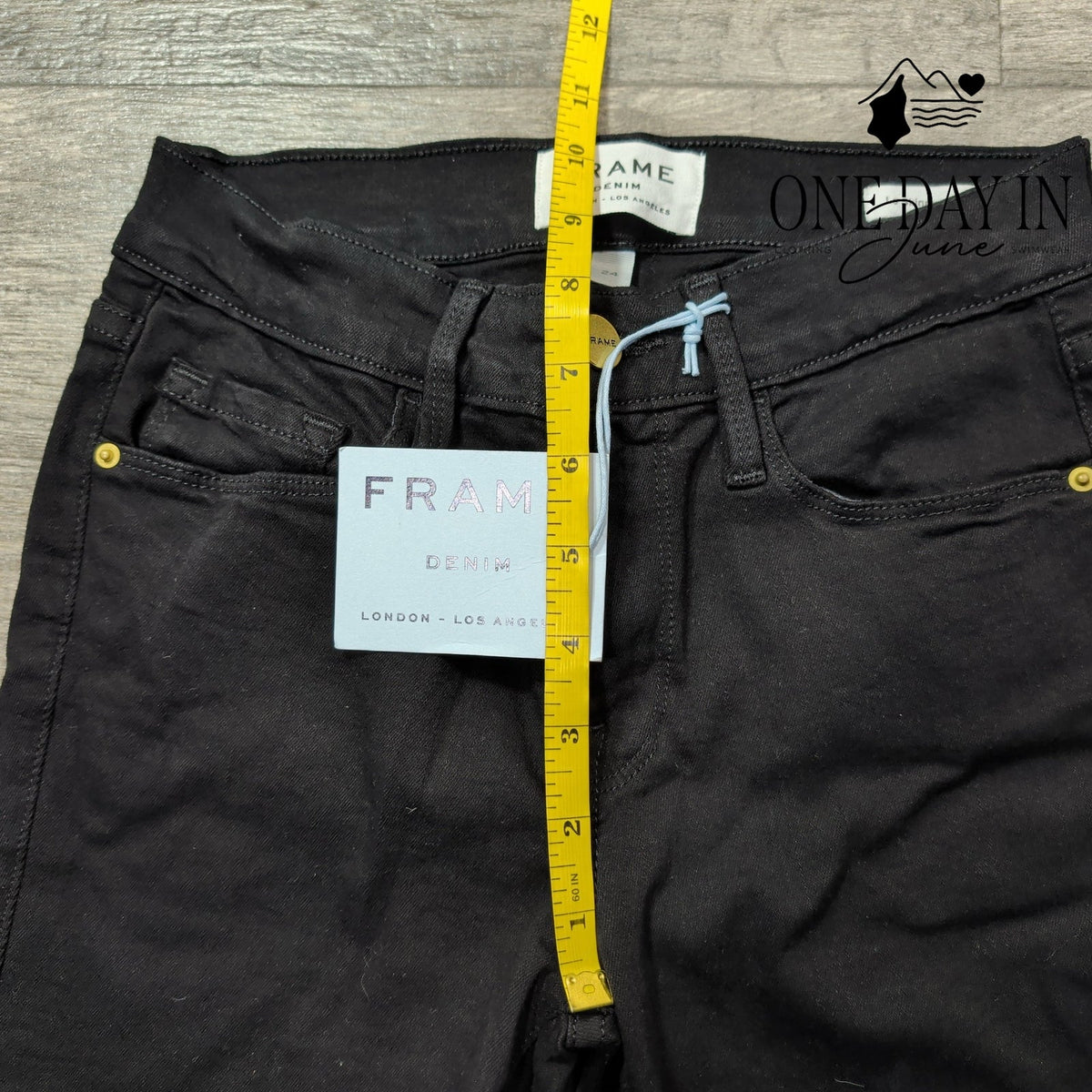 Frame Denim Le Skinny Black Stretch Skinny Jeans NWT Size 00 (24)