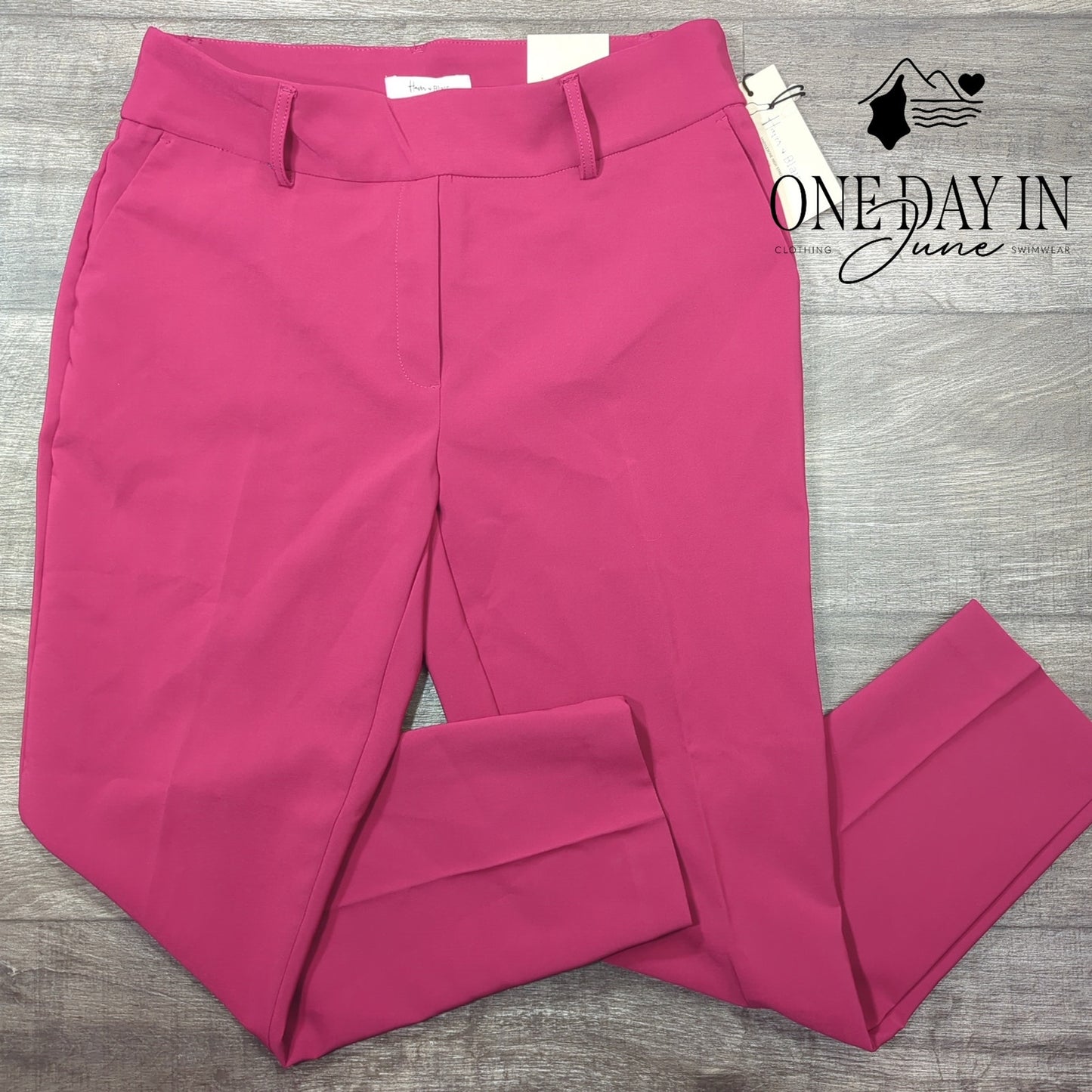 Haver & Blair Pull On Slim Leg Ankle Length Pants Size L