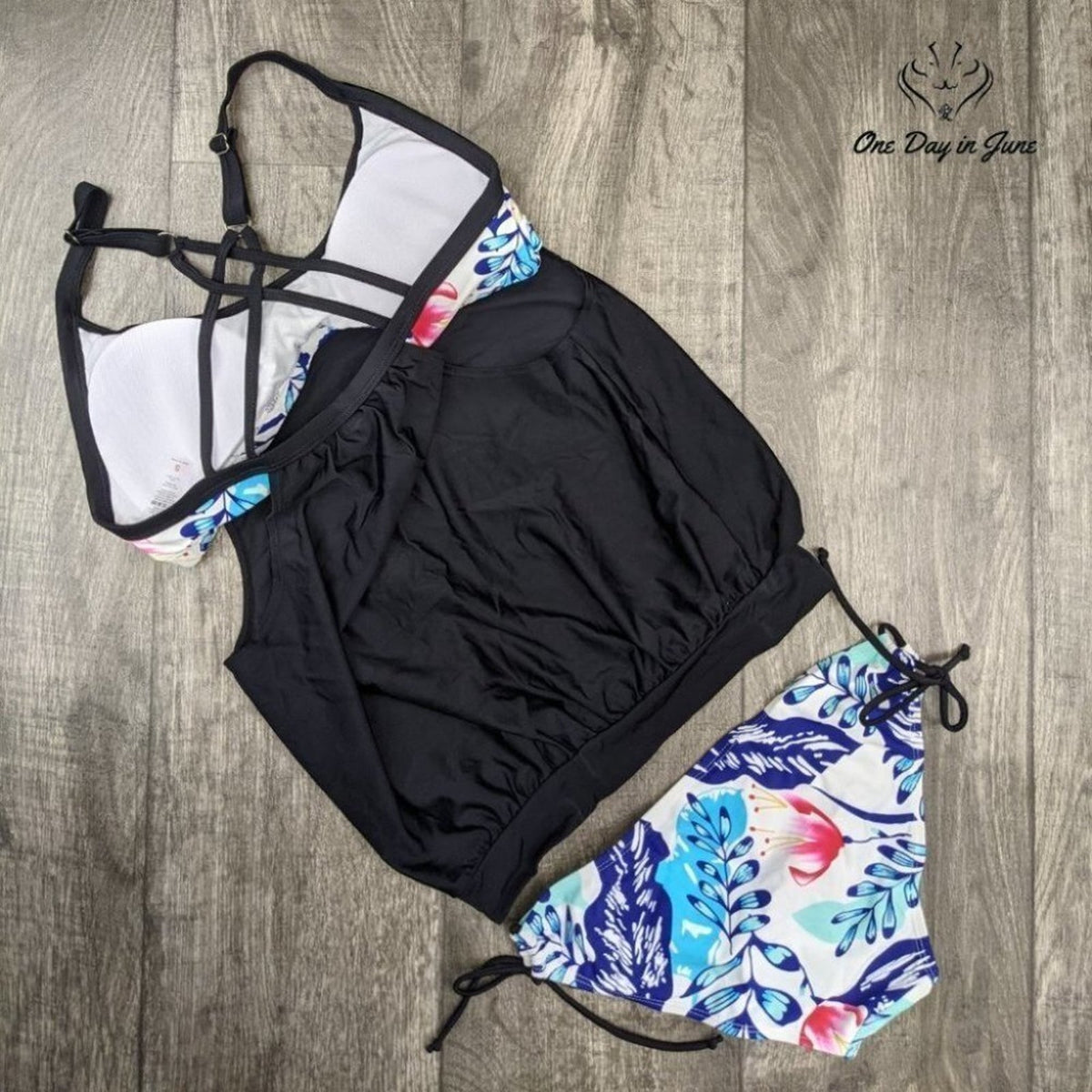 Dokotoo Double Up Tankini Size S