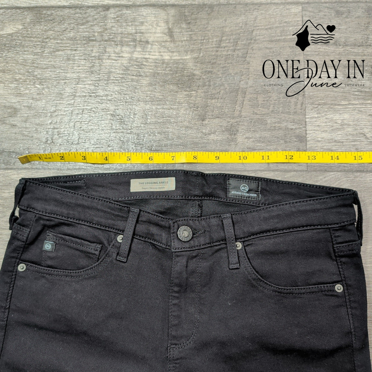 AG Adriano Goldschmied The Legging Ankle Black Skinny Stretch Jeans NWT Size 2