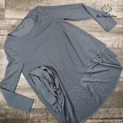 Romwe High Low Long Sleeve Blouse Size XS