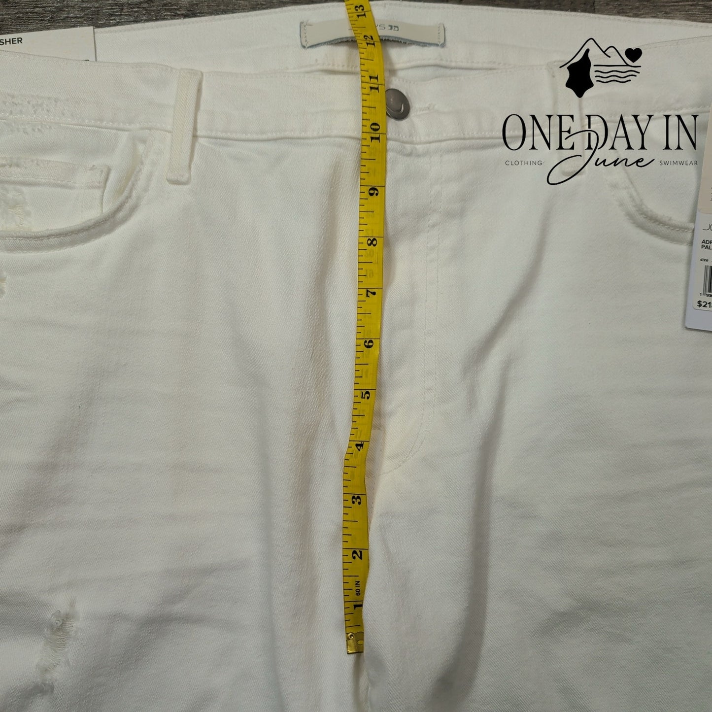 Joe's Jeans Joe's Jeans The Asher White Distressed Slim Fit NWT $218 Size 38X34