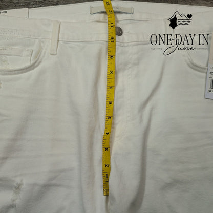 Joe's Jeans Joe's Jeans The Asher White Distressed Slim Fit NWT $218 Size 38X34