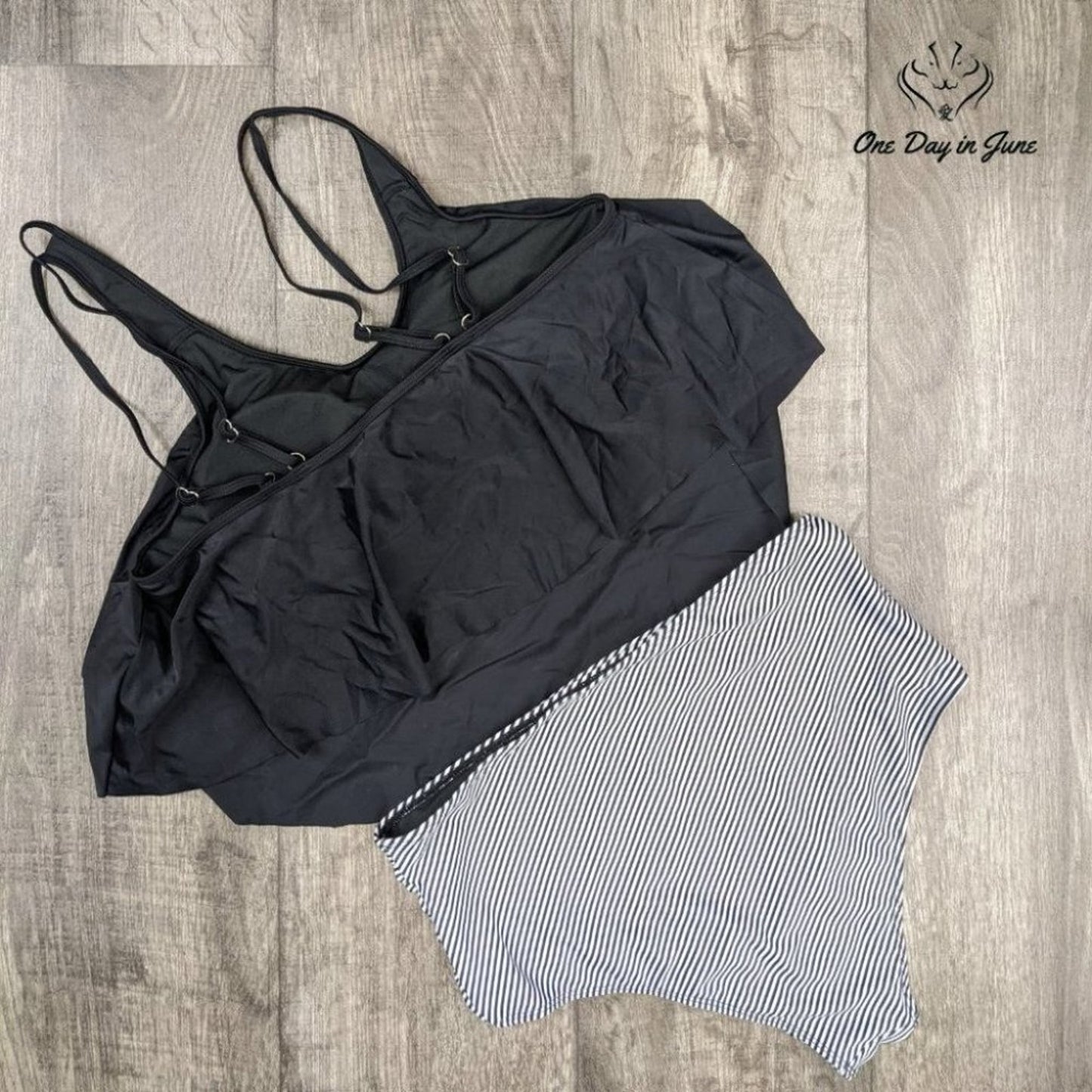 Duostick Flounce Top High Waist Bikini Size 3XL