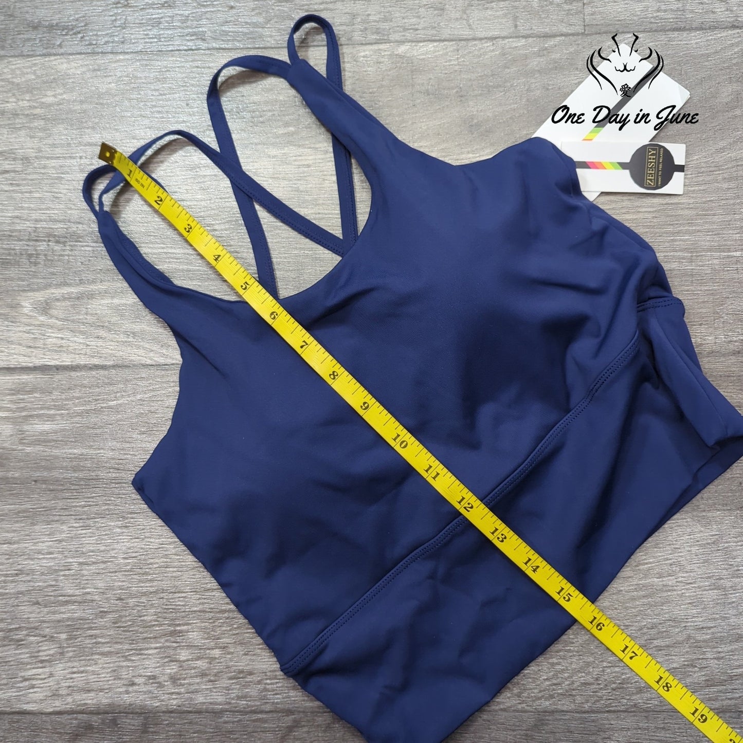 Zeeshy Padded Yoga Top Size S