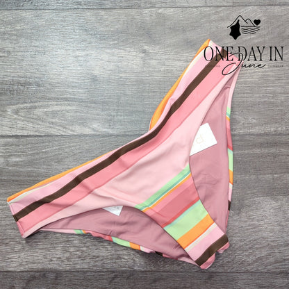 Phax Striped Cheeky Bikini Bottom Size M