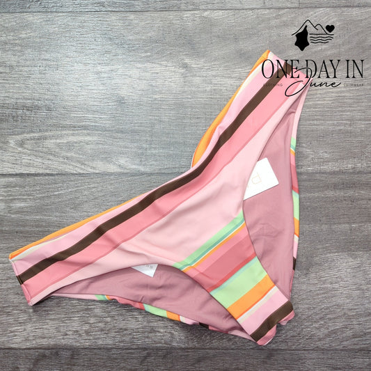 Phax Striped Cheeky Bikini Bottom Size M