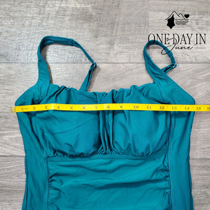 Aqua Eve Retro One Piece Swimsuit Size L