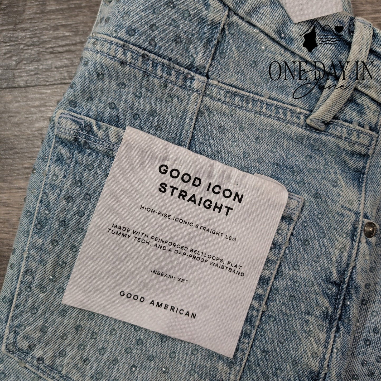 Good American Good Icon High Rise Straight Jeans Size 4 (27)