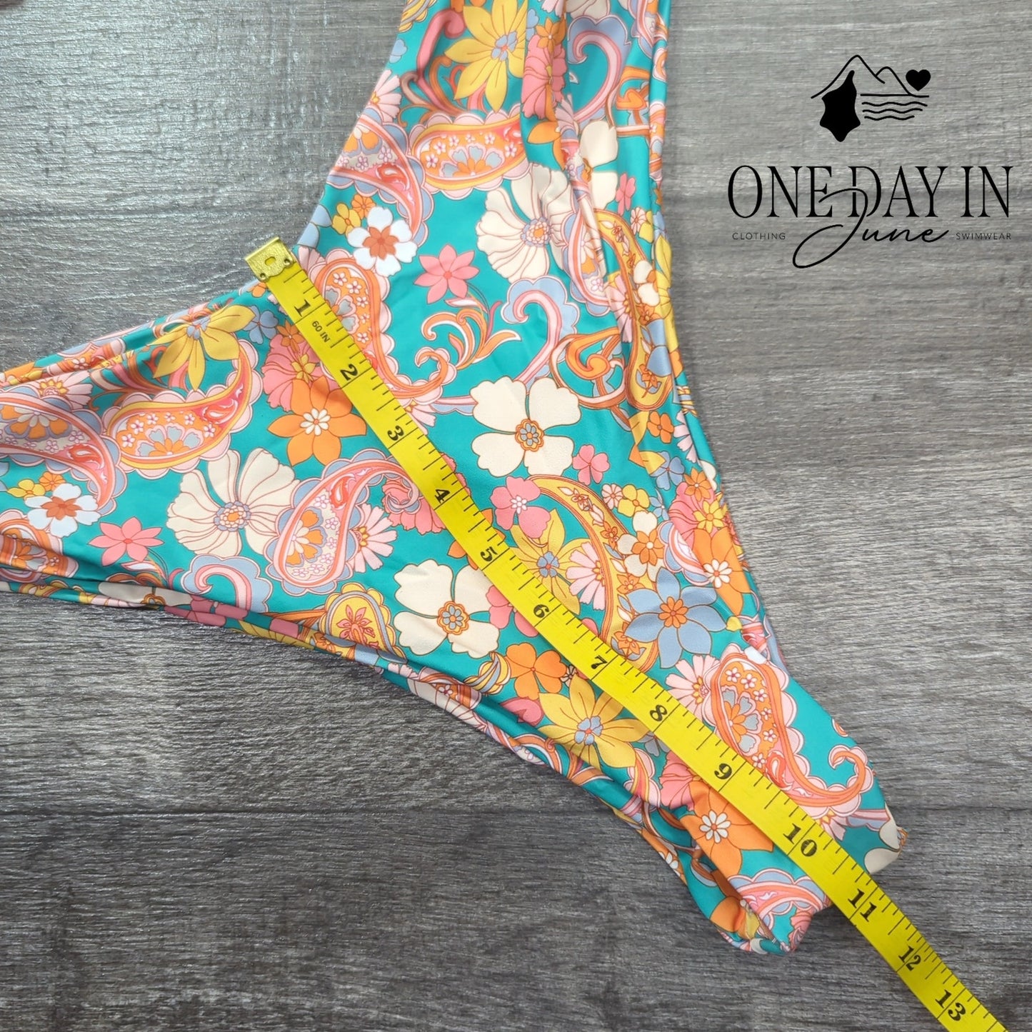 Charmo Knot Front Cheeky Bikini Swimsuit Size L
