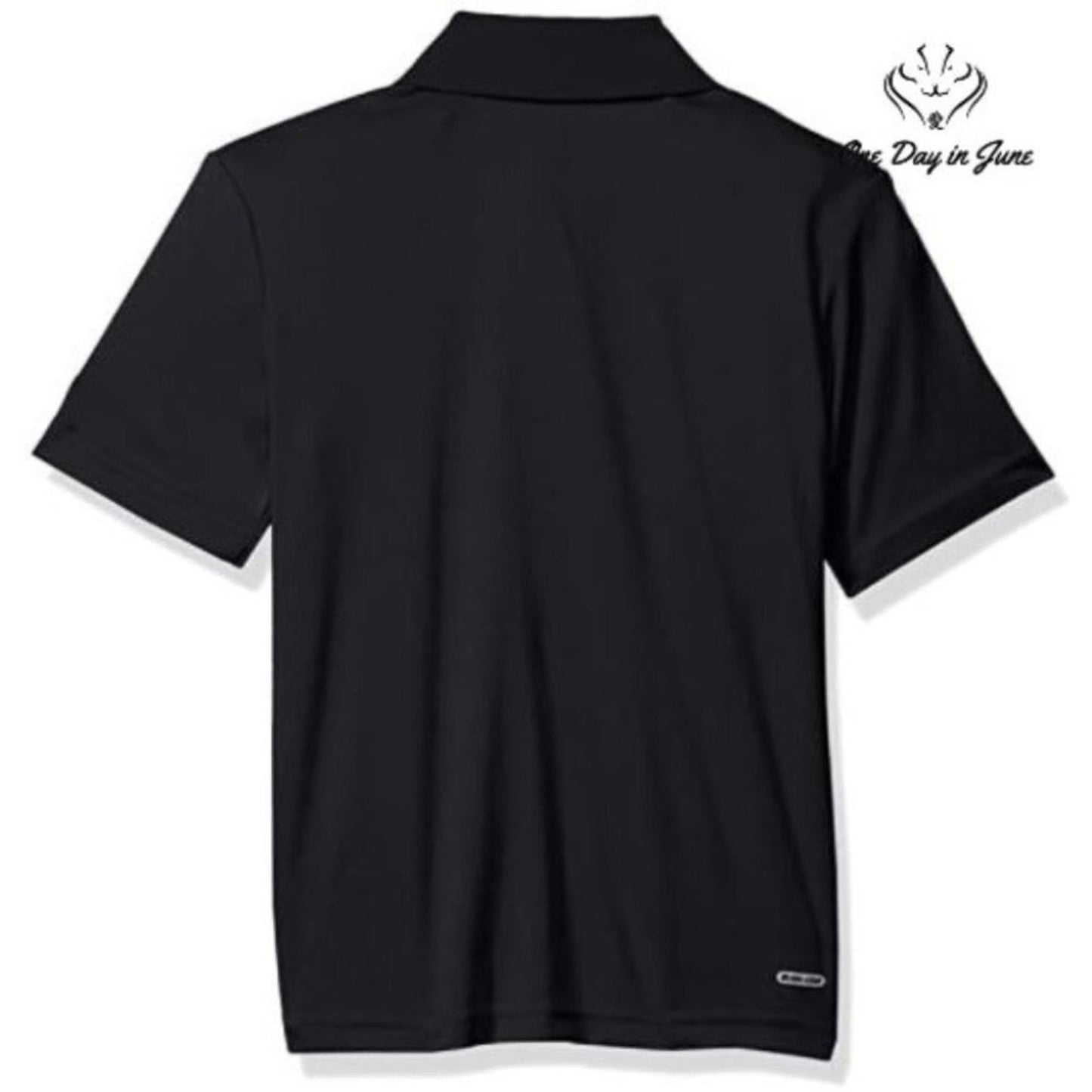 Starter Boys Performance Polo Shirt Black Short Sleeve Athletic Size XS 4/5