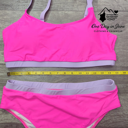 Charmleaks Crop Top Bikini Swimsuit Size XL
