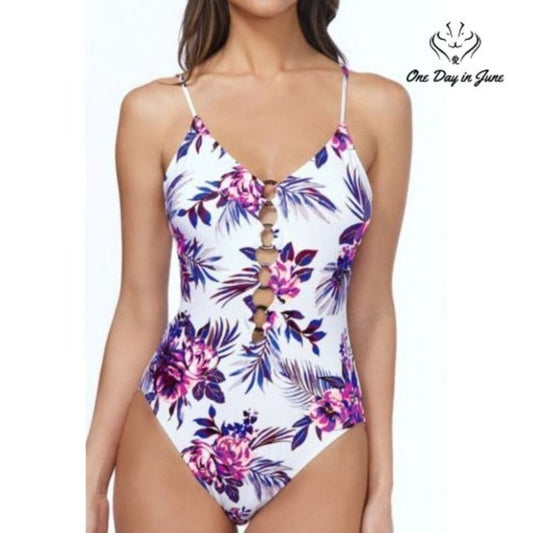 Ambrielle Floral One Piece Size L