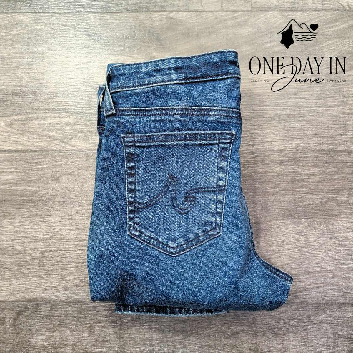 AG Adriano Goldschmied The Prima Ankle Cigarette Jeans Blue NWT Size 4 (27)