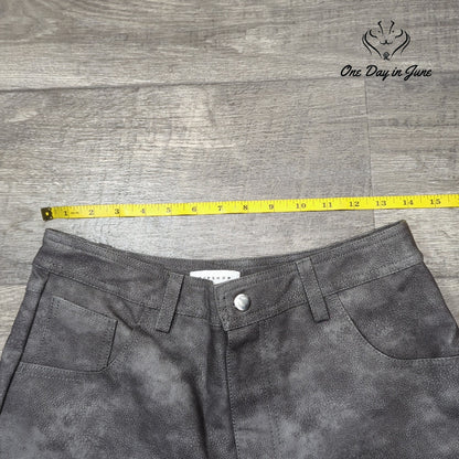 Topshop Faux Leather Straight Leg Pants Size 12