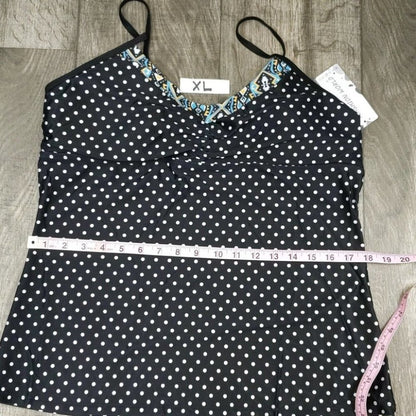 Sociala Polka Dot Tankini Swimsuit Size XL