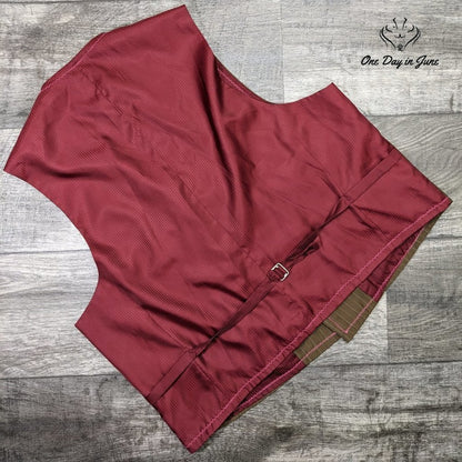 Vinci 3 Button Pin Stripe Vest Size L