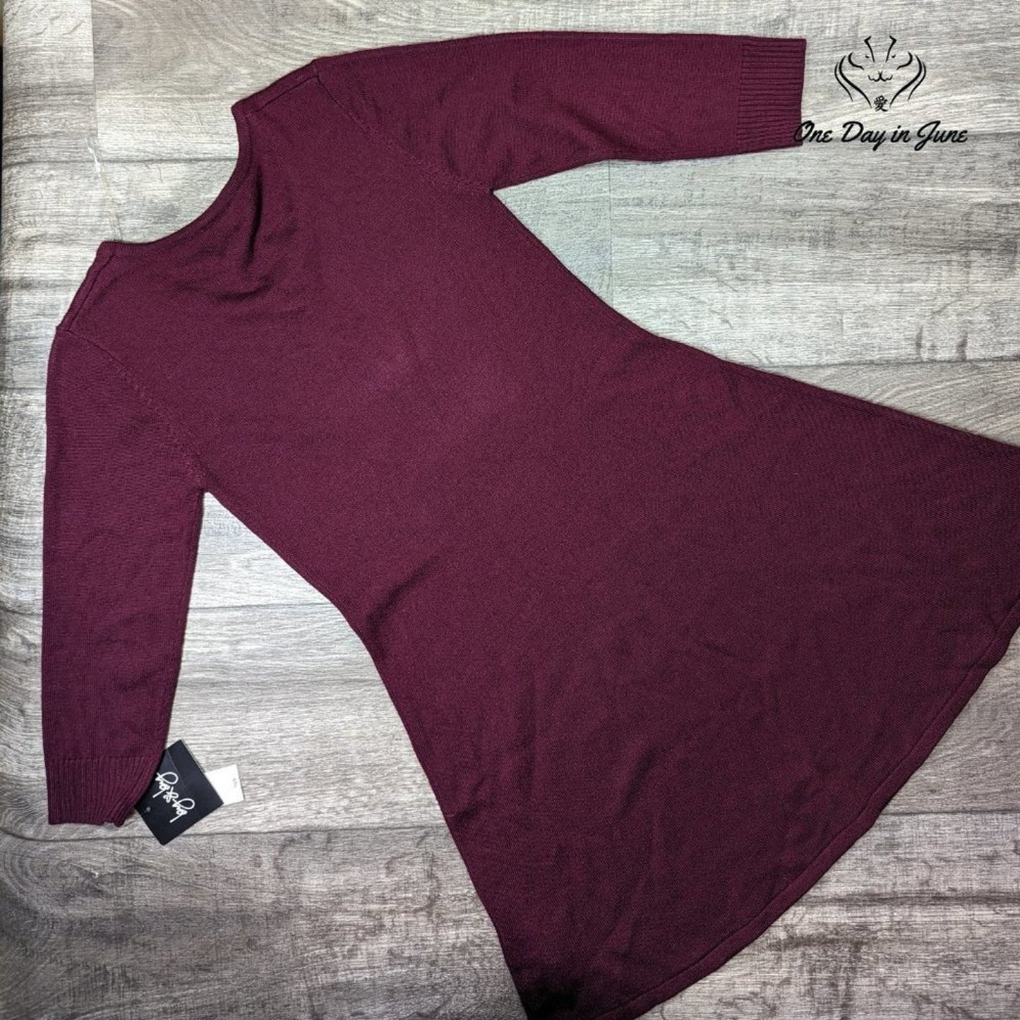 ByxBy Long Sleeve Knit Mini Dress Size S