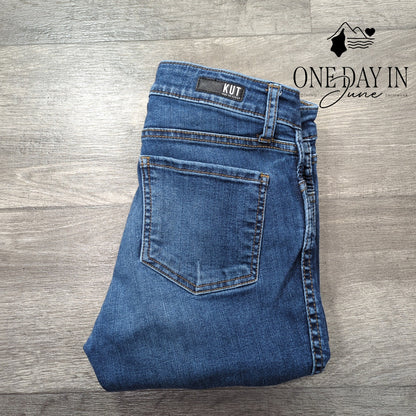 Kut from the Kloth Petite Skinny Ankle Jeans Size 2P