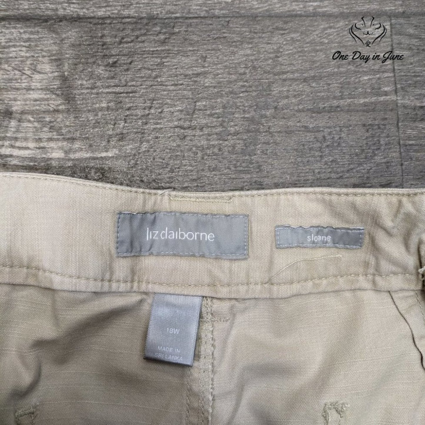 Liz Claiborne Sloane Cropped Pants Size 18W