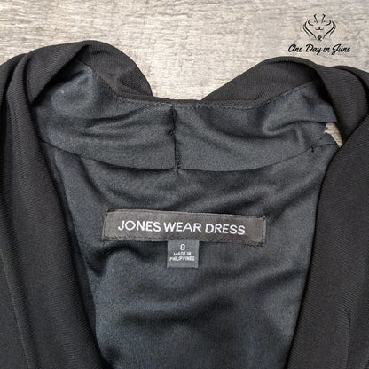 Jones Wear Cross Front Sleeveless Tiered Midi Dress Size 8