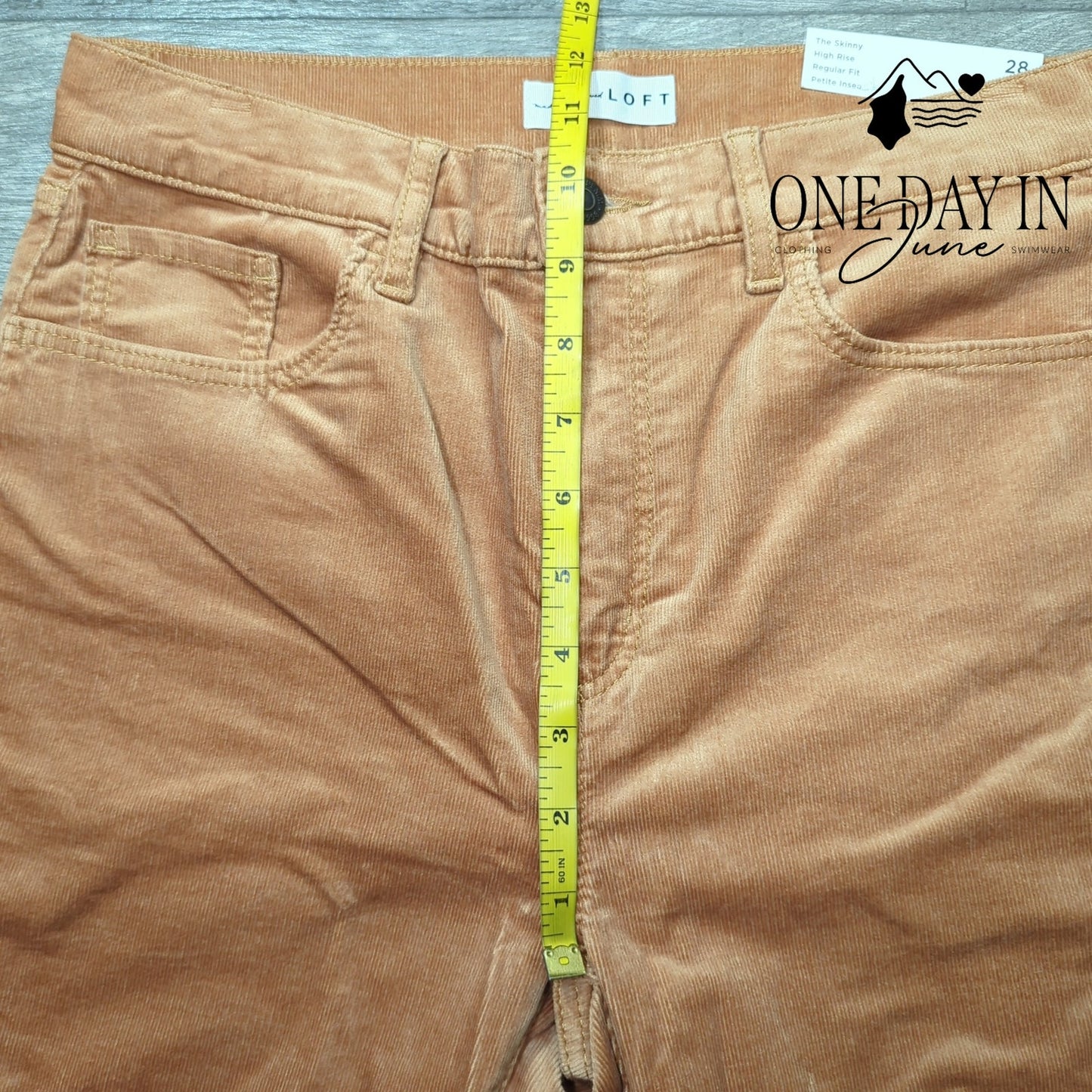 Loft Petite High Rise Skinny Corduroy Pants Size 28 (6)