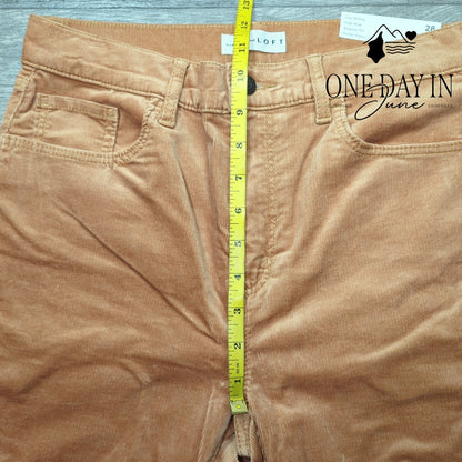 Loft Petite High Rise Skinny Corduroy Pants Size 28 (6)