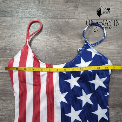 CharmLeaks Ribbed High Cut One Piece Swimsuit Size S