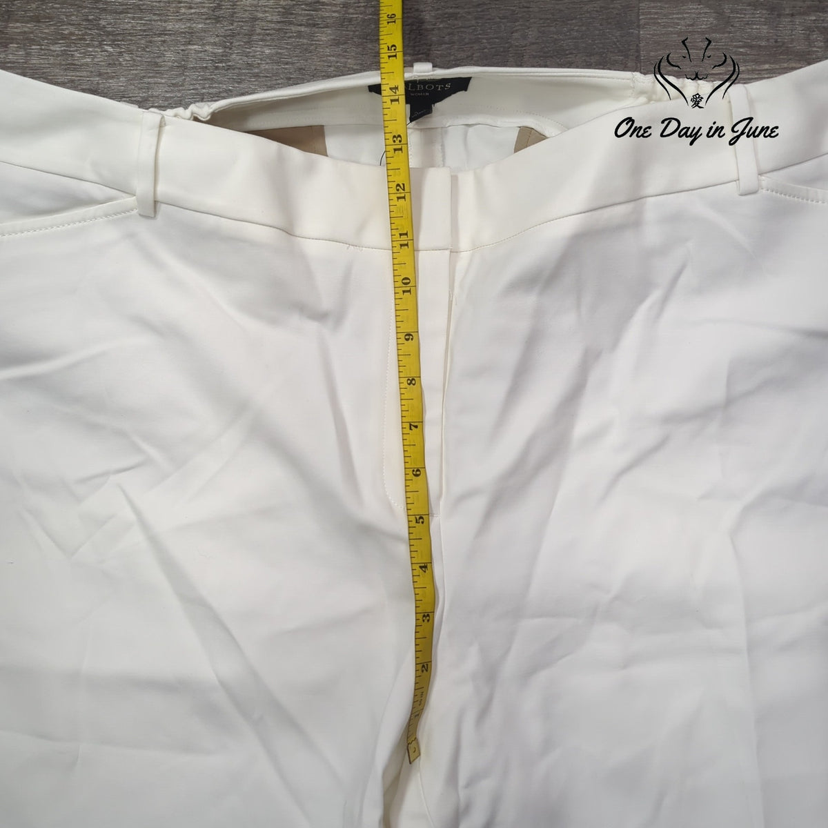 Talbots Plus Size Comfort Waist Straight Leg Pants White NWT Size 20W