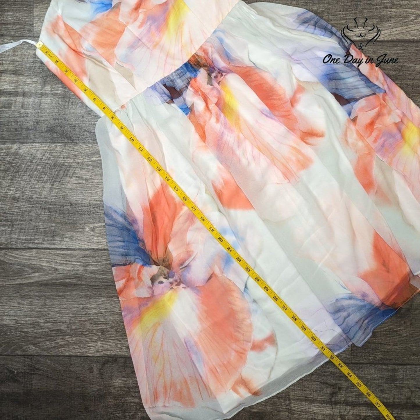 White House Black Market Floral Halter Dress Size 6