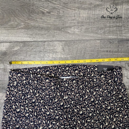 Rafaella Comfort Capri Leopard Print Pants Size 16