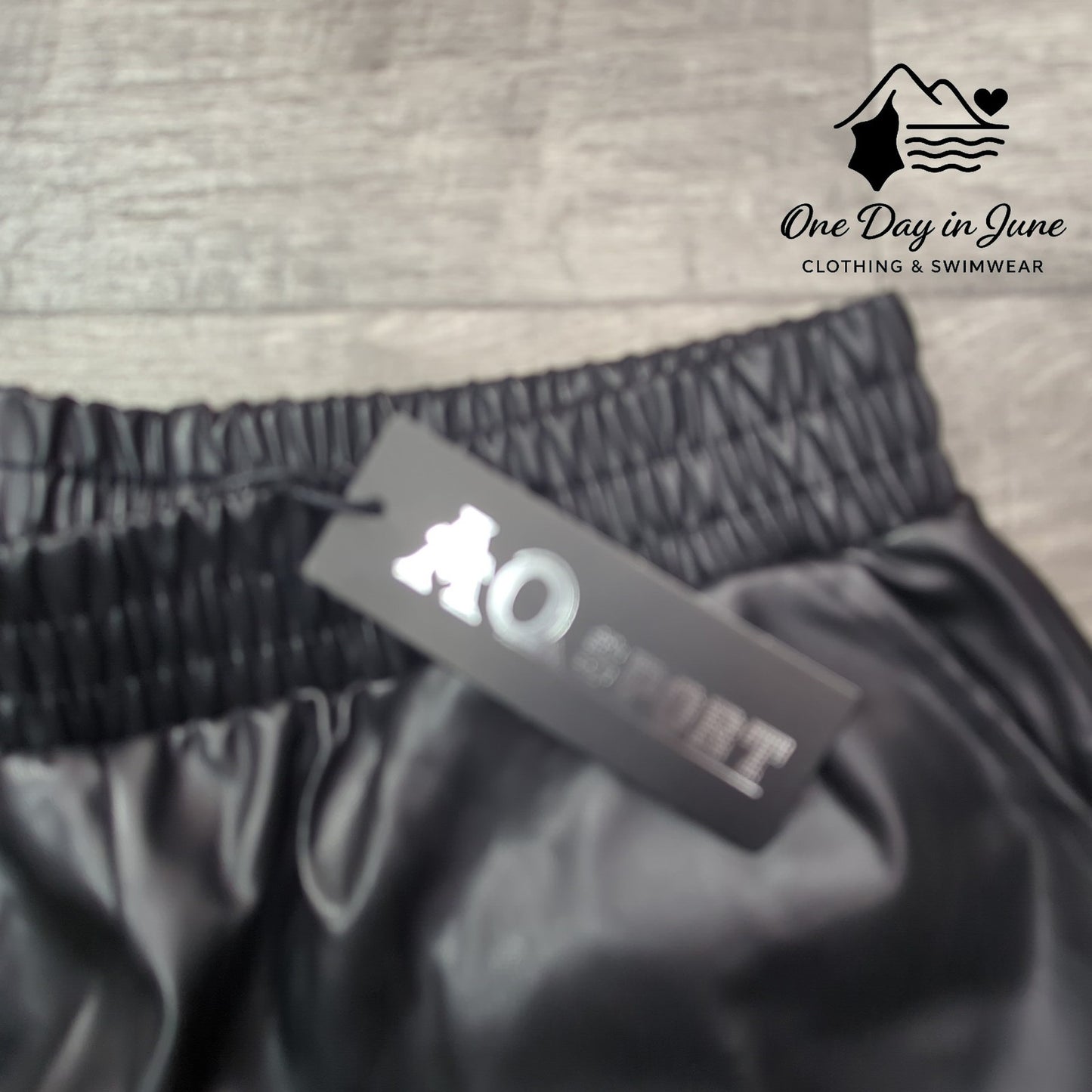 AQ Sport Faux Leather Jogger Pants Size S